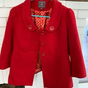 Red Pea Coat